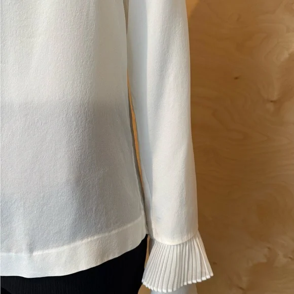 Sandro Ivory Ruffle Blouse - Picture 4 of 11